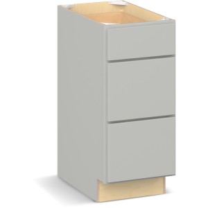 RELIABILT Parkstone II Base Cabinet, Light Gray, 15" W, 3 Drawers, Fully Assembled - 649988 | Lowe's Pro Supply
